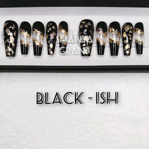 Lux Press-On Nail Set(Coffin Shape)